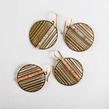 Darby Drake Jewelry and Design SLOTTED CIRCLE STONE EARRINGS
