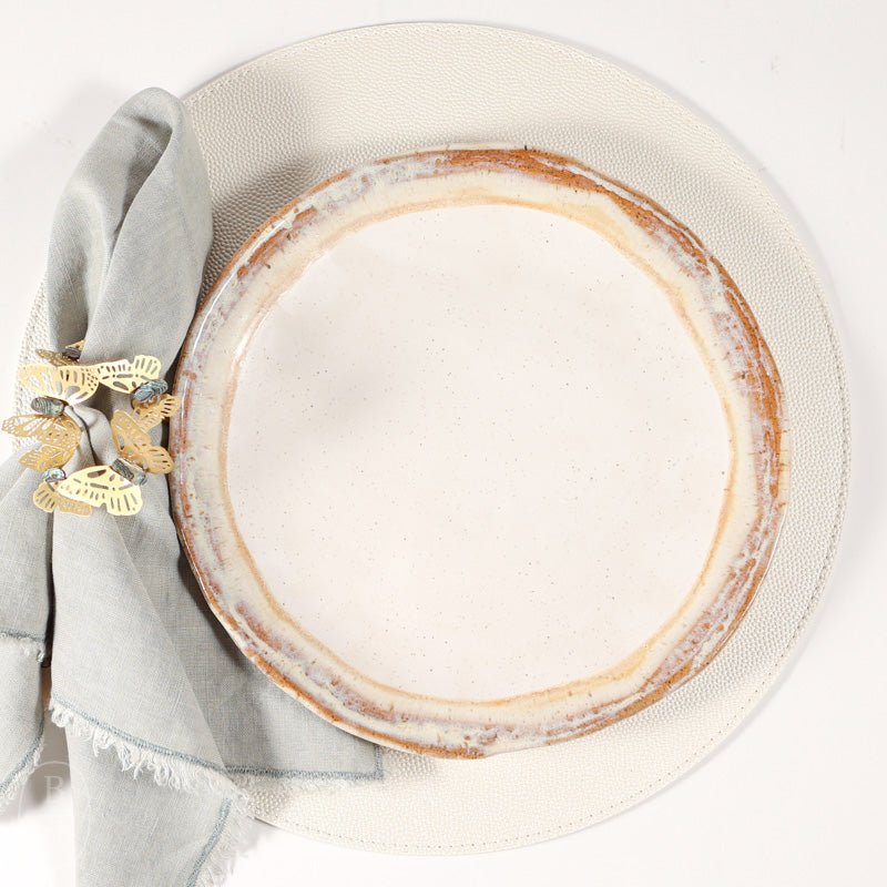 Etta B Pottery FARMHOUSE ROUND DINNER PLATE Cottonwood