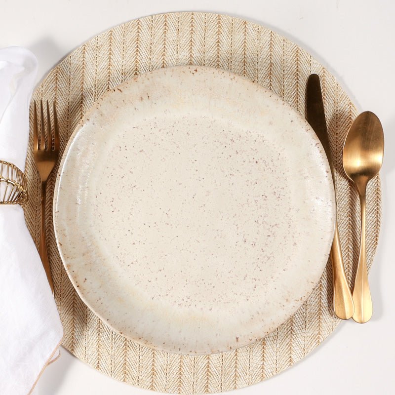 Etta B Pottery FARMHOUSE ROUND DINNER PLATE Dogwood