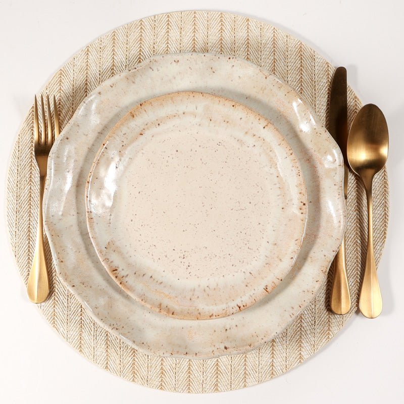 Etta B Pottery FARMHOUSE ROUND SALAD PLATE Dogwood