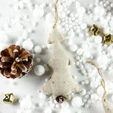 Creative Co-op GOLD DOT CANVAS ORNAMENT Tree