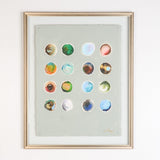 EXPECTATION BUBBLES FRAMED FLOATED PAINTING - SERIES 2 NO 4 - By Lacey