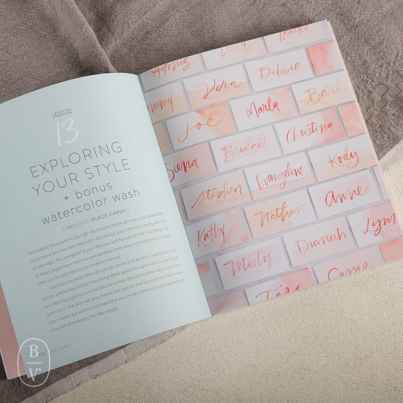 BY HAND THE ART OF MODERN LETTERING BOOK - Hachette Book Group