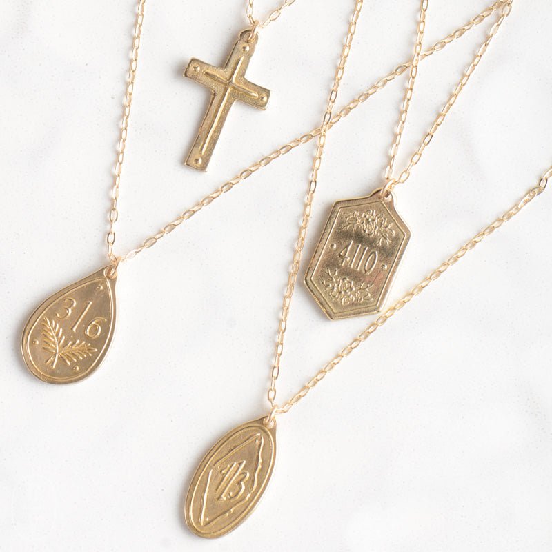 Madison Sterling Jewelry BIBLE VERSE CROSS NECKLACE