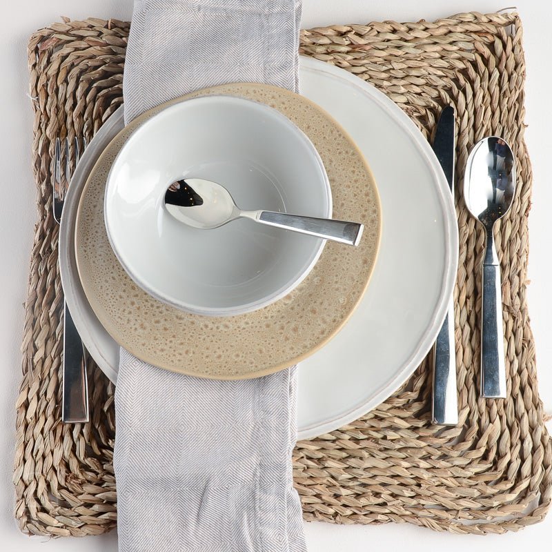 Blue Pheasant LUCIAN PLACEMAT Aged Seagrass Square