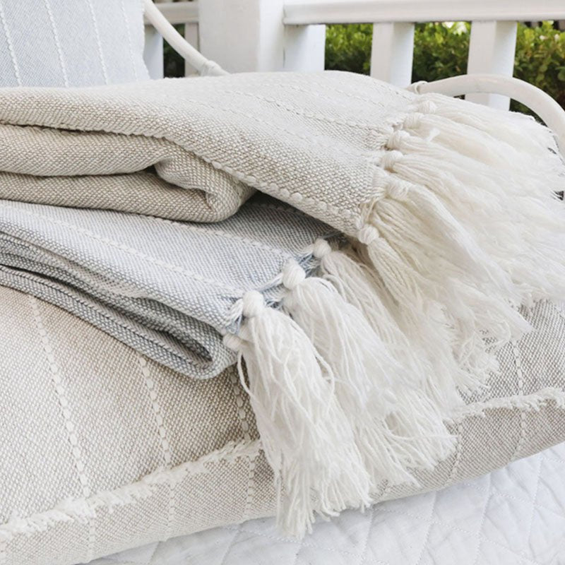 Pom Pom At Home HENLEY THROW Oat 50x70