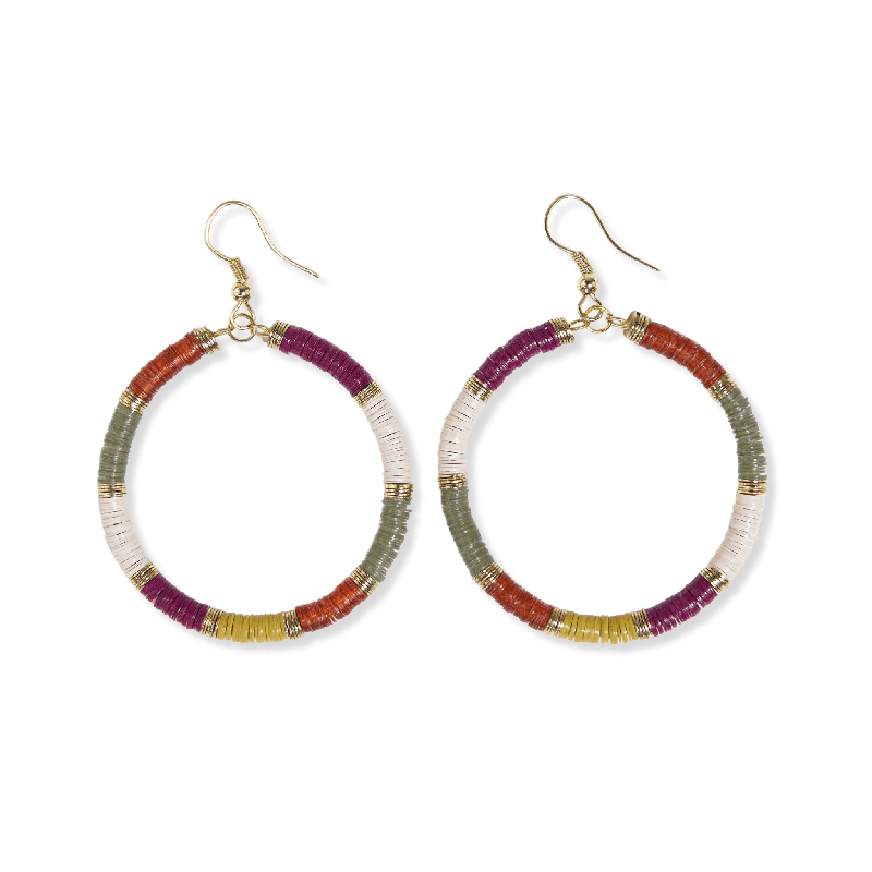 FONDA GOLD COLORBLOCK EARRINGS - Ink and Alloy