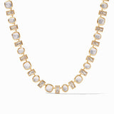 Julie Vos ANTONIA TENNIS NECKLACE Iridescent Clear Crystal