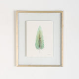 SMALL FRAMED FLOATED FEATHER PAINTING - SERIES 11 NO 8 - By Lacey
