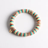 Ink and Alloy LARGE SEQUIN STRETCH BRACELET Desert