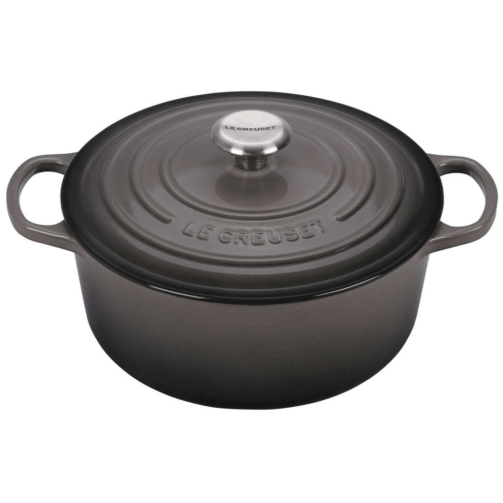 8 oz Round Black Cast Iron Mini Casserole Dish - Enameled, with