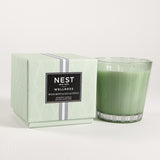 Nest Fragrances THREE WICK GLASS CANDLE Wild Mint and Eucalyptus