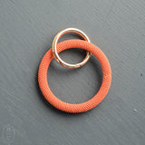 Ink and Alloy CHLOE SEED BEAD KEY RING Coral