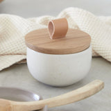 Casafina PACIFICA SALT CELLAR WITH OAK LID